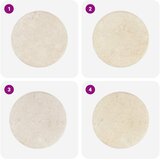 Stolna ploča krem Ø 50 x 2,5 cm mramorna | Eponuda.com