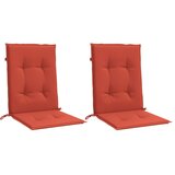  Jastuci za stolice 2 kom prošarano crvena 100x50x4 cm tkanina | shoptok.hr