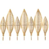 Stenski obešalnik v zlati barvi Long Leaf