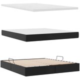  s madracem i skladištem Crna 180 x 200 cm Lažna koža | shoptok.hr