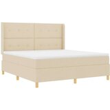 Box spring krevet s madracem Krema 180 x 200 cm tkanina | shoptok.hr