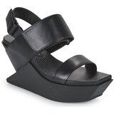 United nude Sandali & Odprti čevlji DELTA WEDGE SANDAL Črna | Shoptok.si