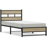  Metalni okvir kreveta bez madraca boja hrasta sonome 80x200 cm | shoptok.hr
