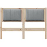  Tapecirani uzglavlje Smeđa 120 cm Čvrsto borovo drvo | shoptok.hr