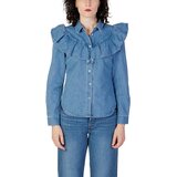 Only Srajce & Bluze ONLINDIGO LIFE LS FRILL DB DNM QYT 15297988 Modra | Shoptok.si