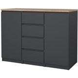 Tvilum Temno siva komoda 121x91x50 cm Naia – | Shoptok.si