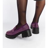 Gemre Purple Loafers on a Massive Heel Parent | Shoptok.si