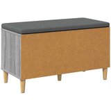  Haldna klop z blazino z vrati Siva Sonoma 80 x 38 x 46 cm, (5000155653) | Shoptok.si