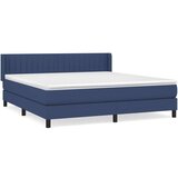  Box spring postelja z vzmetnico modra 160x200 cm blago, (20893245) | Shoptok.si