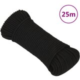 vidaXL Delovna vrv črna 3 mm 25 m poliester Cene