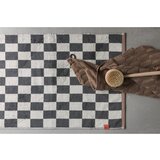 Mette Ditmer Denmark antracitno siva/bež kopalniška preproga za tuš kabino iz organskega bombaža 50x80 cm retro – | Shoptok.si