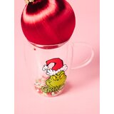 Sinsay Božićna šalica s dvostrukim dnom i šarenim konfetima Grinch | shoptok.hr