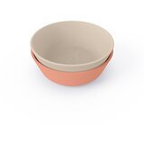 Done By Deer činija raffi kiddish, 2 komada, bež i koralna | ePonuda.com