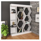 Hanah home Sueno Bijela polica za knjige 140x29,6x177,4 cm, Bijela | Eponuda.ba
