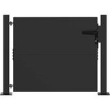 vidaXL Vrtna vrata Črna 110 x 105 cm Prašno lakirano jeklo, (5000249676) | Shoptok.si