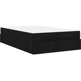  Krevetna konstrukcija Crna 120 x 190 cm tkanina | shoptok.hr