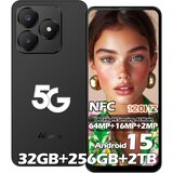 AINUEVO neo S25 pro 5G 32/256GB, črna pametni telefon, android 15, 5280mAh, 64MP, nfc, dual sim, (5000116006) Cene