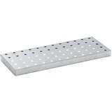 eurokraft basic Rešetka iz pločevine z luknjami, pocinkana, za DxŠxV 940 x 370 x 60 mm | Shoptok.si