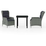  3-dijelni vrtni blagovaonski set svjetlosivi | shoptok.hr