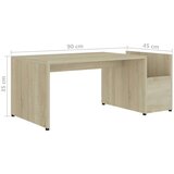  Stolić za kavu boja hrasta sonome 90 x 45 x 35 cm od iverice | shoptok.hr