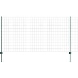 vidaXL Euro ograja z 5 U stebri 1,2x10 m zeleni jekleni | Shoptok.si