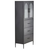 Venture Home vitrina La Paz 35 × 160 × 70 cm, crna | shoptok.hr