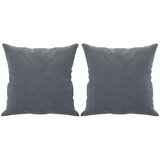  Dvosjed s ukrasnim jastucima tamnosivi 120 cm baršunasti | shoptok.hr