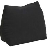 vidaXL Poglavni vzglavnik Črna 45 x 20 x 35 cm Žametna tkanina | Shoptok.si