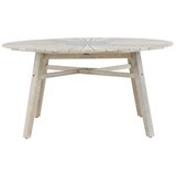 Venture Home okrugli vrtni blagovaonski stol Rives ⌀150 cm, izbijeljena (whitewash) | shoptok.hr