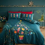 Catherine Lansfield Temno zelena podaljšana posteljnina za zakonsko posteljo 230x220 cm Nutcracker – | Shoptok.si