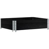 vidaXL Vrtna sadilica crna 80x60 cm od masivne borovine | shoptok.hr