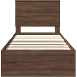 Krevetna konstrukcija Smeđi hrast 90 x 190 cm Inženjersko Drvo | shoptok.hr