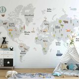  Foto tapeta - Minimalist Map for Children\'s Room 500x350 Vodootporna | shoptok.hr