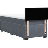 Box spring krevet s madracem tamnosivi 80 x 200 cm baršunasti | shoptok.hr