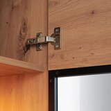 Mömax Vitrina Nyon, Barva Hrasta, Črna, Led | Shoptok.si