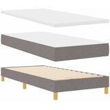  s opruga kutije Sivo-smeđa 90 x 190 cm tkanina | shoptok.hr