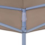 Krov za šator za zabave 4 x 3 m smeđe-sivi 270 g/m² | Eponuda.com