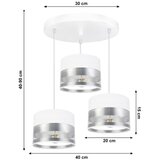  Luster na sajli MILO 3xE27/60W/230V, srebrne boje | Eponuda.com