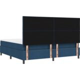 Box Spring krevet s madracem &amp LED plavi 200x200 cm Tkanina | shoptok.hr
