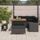  Vrtna sedežna garnitura z blazino s shranjevanjem 8 pcs Črna, (5000133622) | Shoptok.si