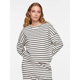 Pieces Sweater majica 'CHILLI' crna / bijela | shoptok.hr