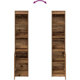 vidaXL Visoka ploča staro drvo 37,5x35x180 cm konstruirano drvo | shoptok.hr