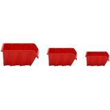  Set polica za radionicu od 26 dijelova, crvene i crne, 77 x 39 cm, polipropilen | shoptok.hr