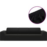 Maison Chic Prevleka za zunanjo pohištvo - Raztegljiva prevleka za kavč štirised črn poliester jersey, (21795598) | Shoptok.si