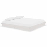  Okvir za krevet od masivnog drva bijeli 180 x 200 cm veliki | shoptok.hr