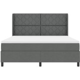  LED Box Spring Krevet Tamno siva 180 x 200 cm tkanina | shoptok.hr