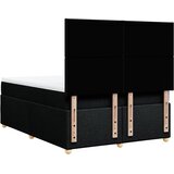  Krevet s oprugama i madracem crni 140 x 190 cm od tkanine | shoptok.hr