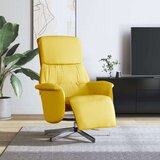  Naslonjač od tkanine s osloncem za noge svjetložuti | shoptok.hr