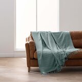 douceur d'intérieur Zeleni pamučan prekrivač 180x220 cm Lilia – | shoptok.hr