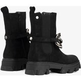 Gemre Black ankle boots with a gold chain Gareau | shoptok.hr